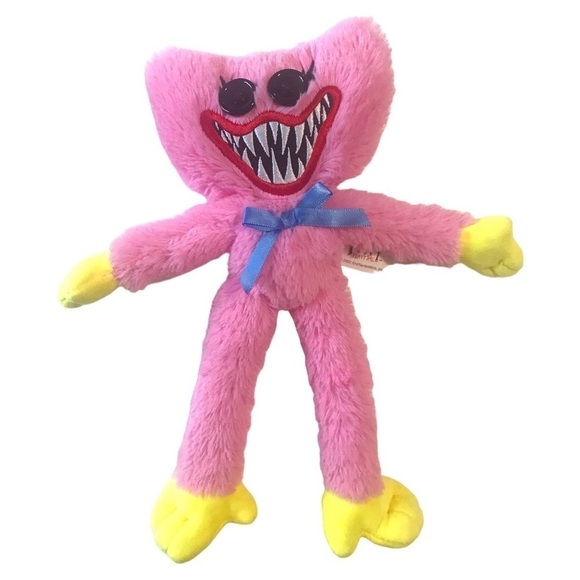 Poppy Playtime Kissy Missy Scary Teeth Button Eyes 10” Plush Toy Stuffie - Picture 1 of 5